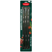 Шампуры плоские 450х10х1,5 мм, НАБОР 6 шт., хромированная сталь, TAIGARU (ТАЙГАРУ), 702558 за 309 ₽. Шампуры.  Доставка по РФ. Без переплат!