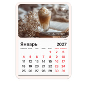 Календарь отрывной на магните на 2027 г., BRAUBERG, 130x180 мм, склейка, "Кофе", 118352 за 55 ₽. Календари настенные.  Доставка по РФ. Без переплат!