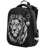 Ранец BRAUBERG SHINY, 2 отделения, с брелком, "Savage lion", светящийся рисунок, 38х28х14 см, 272039 за 4 702 ₽. Ранцы для начальной школы.  Доставка по РФ. Без переплат!