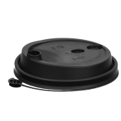 Крышка с питейником для бумажного стакана, ДИАМЕТР 90 мм, матовая черная, ПП, ВЗЛП, 3001М/Ч за 4 ₽. Крышки для стаканов.  Доставка по РФ. Без переплат!