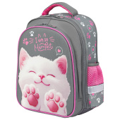Ранец BRAUBERG KIDS STANDARD, 2 отделения, "Кот-мурлыка", 36х28х14 см, 274427 за 2&nbsp;815 ₽. Ранцы для начальной школы.  Доставка по РФ. Без переплат!