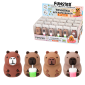 Точилка фигурная FUNSTER (ФАНСТЕР) "Капибара", 1 отверстие, ассорти, в дисплее, 274059 за 76 ₽. Точилки ручные.  Доставка по РФ. Без переплат!