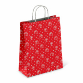 Крафт-пакет бумажный "Сюрприз" 22х12х25 см, с кручеными ручками, плотность 100 г/м2, белый, 113150 за 35 ₽. Пакеты бумажные.  Доставка по РФ. Без переплат!