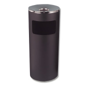 Урна металлическая с пепельницей, 600х250х250 мм, 29 литров, черная, оцинкованная сталь за 2 605 ₽. Урны-пепельницы.  Доставка по РФ. Без переплат!