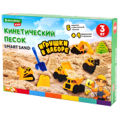 Набор кинетического песка 3 кг, "ВЕСЕЛАЯ СТРОЙКА", песочница, игрушки, формочки, BRAUBERG KIDS, 666210 за 2 144 ₽. Песок для лепки.  Доставка по РФ. Без переплат!