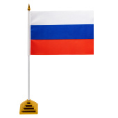 Флаг России настольный 14х21 см, без герба, BRAUBERG/STAFF, 550184 за 57 ₽. Флаги и знамена.  Доставка по РФ. Без переплат!