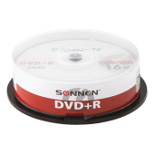 Диски DVD+R SONNEN, 4,7 Gb, 16x, Cake Box (упаковка на шпиле), КОМПЛЕКТ 25 шт., 513532 за 1 042 ₽. Диски CD, DVD, BD (Blu-ray).  Доставка по РФ. Без переплат!