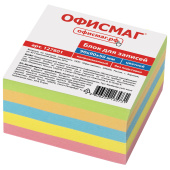 Блок для записей непроклеенный, 9х9х5 см, плотность 80 г/м2, цветной, ОФИСМАГ, 127801 за 131 ₽. Блоки для записей.  Доставка по РФ. Без переплат!
