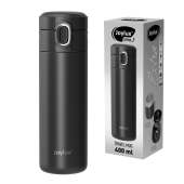 Термокружка 400 мл JOYLUX (ДЖОЙЛЮКС) EXTRA STYLE, нержавеющая сталь SUS304, черный матовый, 700280 за 668 ₽. Термокружки.  Доставка по РФ. Без переплат!