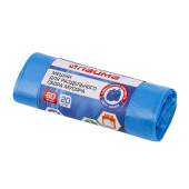 Мешки для раздельного сбора мусора 60 л синие в рулоне 20 шт., ПНД 10 мкм, 58х68 см, LAIMA, 606703, 3828 за 117 ₽. Мешки для мусора универсальные.  Доставка по РФ. Без переплат!