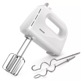 Миксер PHILIPS HR3705/00, 300 Вт, 5 скоростей, 2 венчика, 2 крюка для теста, белый за 4&nbsp;394 ₽. Миксеры.  Доставка по РФ. Без переплат!
