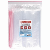 Пакеты с замком ZIP LOCK "зиплок", комплект 100 шт., 200х300 мм, ПВД, толщина 40 микрон, BRAUBERG, 606216 за 481 ₽. Пакеты с замком "зиплок".  Доставка по РФ. Без переплат!