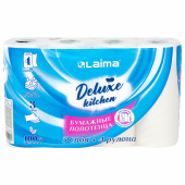 Полотенца бумажные 3-слойные, 4 рулона по 11 м (отрыв 1/2 листа), LAIMA Deluxe, 100% целлюлоза, 115400 за 242 ₽. Полотенца бумажные офисно-бытовые.  Доставка по РФ. Без переплат!