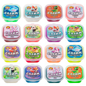 Слайм МИКС, 50 г, АССОРТИ, 8 видов, JOLLY JOT (ДЖОЛЛИ ДЖОТ), 667320 за 56 ₽. Игрушки релаксирующие.  Доставка по РФ. Без переплат!
