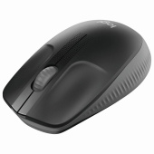 Мышь беспроводная LOGITECH M190, 2 кнопки + 1 колесо-кнопка, оптическая, черно-серая за 1&nbsp;319 ₽. Мыши беспроводные компьютерные.  Доставка по РФ. Без переплат!