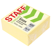 Блок самоклеящийся (стикеры) STAFF STANDARD, ПАСТЕЛЬНЫЙ 76х76 мм, желтый, 400 листов, 116586 за 71 ₽. Блоки самоклеящиеся.  Доставка по РФ. Без переплат!