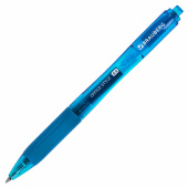 Ручка гелевая автоматическая с грипом BRAUBERG "OFFICE STYLE", СИНЯЯ, линия 0,4 мм, 144122 за 40 ₽. Ручки гелевые автоматические.  Доставка по РФ. Без переплат!
