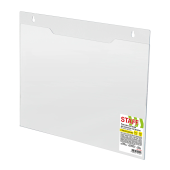 Подставка настенная для рекламных материалов ГОРИЗОНТАЛЬНАЯ (297х210 мм), А4, ПЭТ, STAFF, 291399 за 244 ₽. Подставки и таблички настольные (тейблтенсы).  Доставка по РФ. Без переплат!