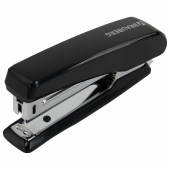 Степлер №10 BRAUBERG "Standard", до 20 листов, черный, 272754 за 172 ₽. Степлеры настольные.  Доставка по РФ. Без переплат!