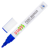Маркер-краска лаковый (paint marker) 2-4 мм, СИНИЙ, НИТРО-ОСНОВА, STAFF PROFIT, для любых поверхностей, 152581 за 61 ₽. Маркеры-краски лаковые.  Доставка по РФ. Без переплат!