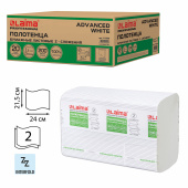 Полотенца бумажные 200 шт., LAIMA (H2) ADVANCED WHITE, 2-слойные, белые, КОМПЛЕКТ 20 пачек, 24х21,5, Z-сложение, 111338 за 3 330 ₽. Полотенца бумажные профессиональные.  Доставка по РФ. Без переплат!