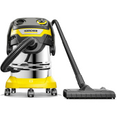 Пылесос хозяйственный KARCHER WD 5 S, мусоросборник 25 л, мощность 1100 Вт, желтый, 1.628-350.0 за 37 368 ₽. Пылесосы промышленные.  Доставка по РФ. Без переплат!