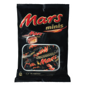 Батончики шоколадные мини MARS "Minis" с нугой и карамелью в молочном шоколаде, 182 г, 2261 за 356 ₽. Шоколад.  Доставка по РФ. Без переплат!