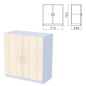 Шкаф закрытый "Бюджет", 716х349х753 мм, дуб шамони светлый (КОМПЛЕКТ) за 8&nbsp;097 ₽. Набор мебели "Бюджет".  Доставка по РФ. Без переплат!