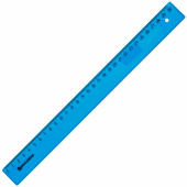 Линейка пластиковая 30 см, BRAUBERG, прозрачная, тонированная, 210610 за 26 ₽. Линейки.  Доставка по РФ. Без переплат!