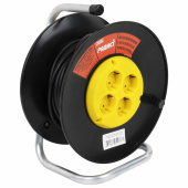 Удлинитель на катушке РБК16-270-005, 4 розетки с заземлением, 20 м, 3х1,5 мм, 3500 Вт, 2391 за 2&nbsp;963 ₽. Удлинители на катушке.  Доставка по РФ. Без переплат!