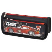Пенал мягкий ЮНЛАНДИЯ, 2 отделения, полиэстер, "Car champion", черный, 21х6х9 см, 228982 за 268 ₽. Пеналы мягкие.  Доставка по РФ. Без переплат!