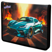 Папка для труда на молнии ЮНЛАНДИЯ А4, 1 отделение, откидная планка, органайзер, "Fire car", 272223 за 242 ₽. Папки для тетрадей и уроков труда.  Доставка по РФ. Без переплат!