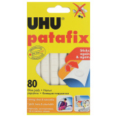 Подушечки клеящие UHU Patafix, 80 шт., бесследное удаление, многоразовые, белые, 39125 за 286 ₽. Клейкие полоски, подушечки и застежки.  Доставка по РФ. Без переплат!