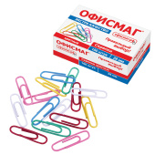 Скрепки ЭКСТРА ОФИСМАГ 28 мм цветные 100 штук, 271316 за 54 ₽. Скрепки канцелярские.  Доставка по РФ. Без переплат!