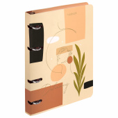 Тетрадь на кольцах А5 160х212 мм, 120 листов, картон, фольга, клетка, BRAUBERG, "Pretty woman", 404736 за 256 ₽. Тетради на кольцах.  Доставка по РФ. Без переплат!