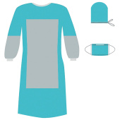Комплект одноразовой одежды для хирурга КХ-03, с усиленной защитой, стерильный, 3 предмета, ГЕКСА за 614 ₽. Одноразовые медицинские комплекты. Доставка по РФ. Без переплат!