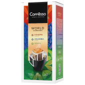 Кофе в дрип-пакетах COFFESSO "WORLD COLLECTION", ассорти 3 вкуса, НАБОР 30 шт., арабика 100%, 102868 за 1&nbsp;981 ₽. Кофе растворимый.  Доставка по РФ. Без переплат!