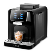 Кофемашина KITFORT КТ-7424, 1480 Вт, объем 1,5 л, для зерен 200 г, черная за 44&nbsp;143 ₽. Кофемашины автоматические.  Доставка по РФ. Без переплат!