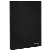 Папка на 2 кольцах А4 BRAUBERG UNIVERSAL, 25 мм, черная, до 170 листов, 0,5 мм, 273031 за 113 ₽. Папки на кольцах.  Доставка по РФ. Без переплат!