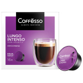 Кофе в капсулах COFFESSO "Lungo Intenso" для кофемашин Dolce Gusto, 16 порций, 102153 за 933 ₽. Кофе и какао в капсулах.  Доставка по РФ. Без переплат!