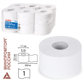 Бумага туалетная 200 м, LAIMA (T2), UNIVERSAL WHITE, 1-слойная, цвет белый, КОМПЛЕКТ 12 рулонов, 111335 за 1 355 ₽. Туалетная бумага профессиональная.  Доставка по РФ. Без переплат!