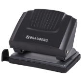 Дырокол BRAUBERG "SUPER", до 20 листов, черный, 272742 за 330 ₽. Дыроколы настольные.  Доставка по РФ. Без переплат!
