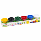Пластилин-тесто для лепки BRAUBERG KIDS, 6 цветов, 300 г, яркие классические цвета, крышки-штампики, 106718 за 216 ₽. Пластилин.  Доставка по РФ. Без переплат!