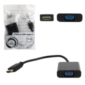 Кабель-переходник HDMI-VGA, 15 см, CABLEXPERT, M-F, для передачи аналогового видео, A-HDMI-VGA-04 за 438 ₽. Переходники HDMI.  Доставка по РФ. Без переплат!