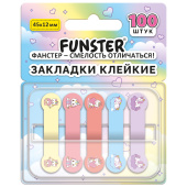 Закладки клейкие Z-сложения FUNSTER (ФАНСТЕР) "Единороги", 45х12 мм, 100 шт. (5 цветов х 20 листов), в диспенсере, 116703 за 99 ₽. Закладки самоклеящиеся.  Доставка по РФ. Без переплат!