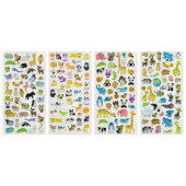 Наклейки гелевые "Зверушки", 17,5х9 см, ассорти 4 вида, FUNSTER (ФАНСТЕР), 666095 за 74 ₽. Наклейки.  Доставка по РФ. Без переплат!