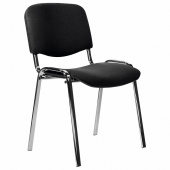 Стул STAFF "Iso Lite CF-008", хром, ткань черная (С-11), 532565 за 3 128 ₽. Стулья для персонала и посетителей.  Доставка по РФ. Без переплат!