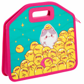 Папка-сумка ЮНЛАНДИЯ, 1 отделение, фетровые ручки, 34х30х11 см, "Duck tales", 273380 за 462 ₽. Папки-сумки с ручками.  Доставка по РФ. Без переплат!