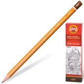 Карандаш чернографитный KOH-I-NOOR 1500, 1 шт., 8H, корпус желтый, заточенный, 150008H01170 за 73 ₽. Карандаши чернографитные.  Доставка по РФ. Без переплат!