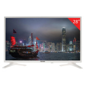 Телевизор ASANO 28LH5011T, 28" (71 см), 1366x768, HD, 16:9, Салют ТВ, Wi-Fi, белый за 19&nbsp;326 ₽. Телевизоры.  Доставка по РФ. Без переплат!
